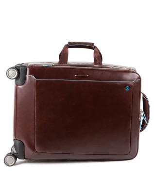 Piquadro - Trolley cabina porta PC 15.6'' in pelle Blue Square 2