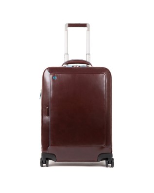 Piquadro - Trolley cabina porta PC 15.6'' in pelle Blue Square