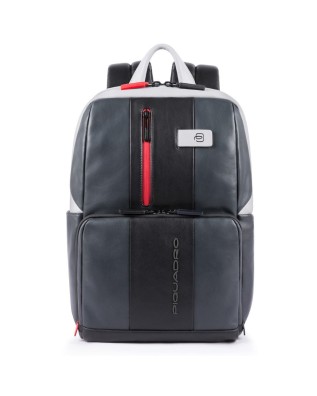 Piquadro - Zaino  in pelle porta PC 14'' e porta iPad Urban