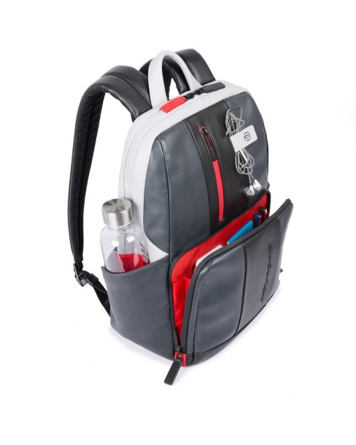  Piquadro - Zaino in pelle porta PC 14'' e porta iPad Urban