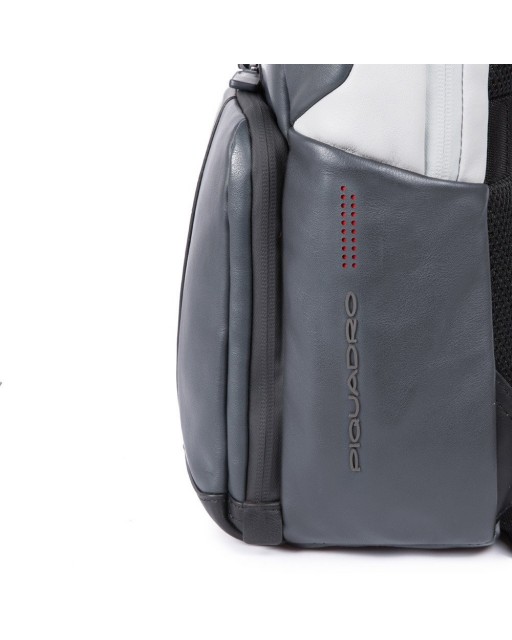  Piquadro - Zaino in pelle porta PC 14'' e porta iPad Urban