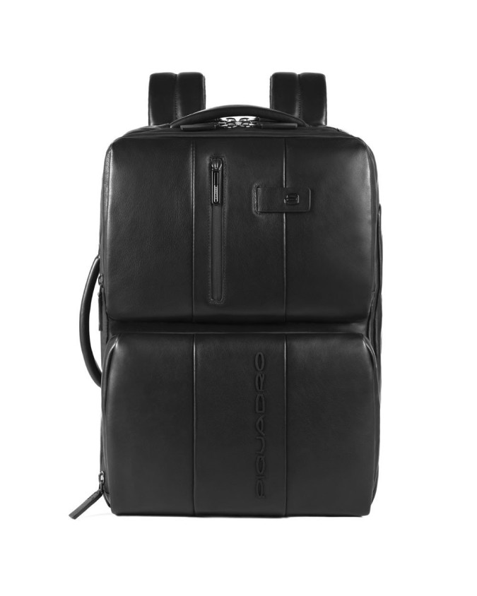 Piquadro Zaino in pelle porta PC 17,3\