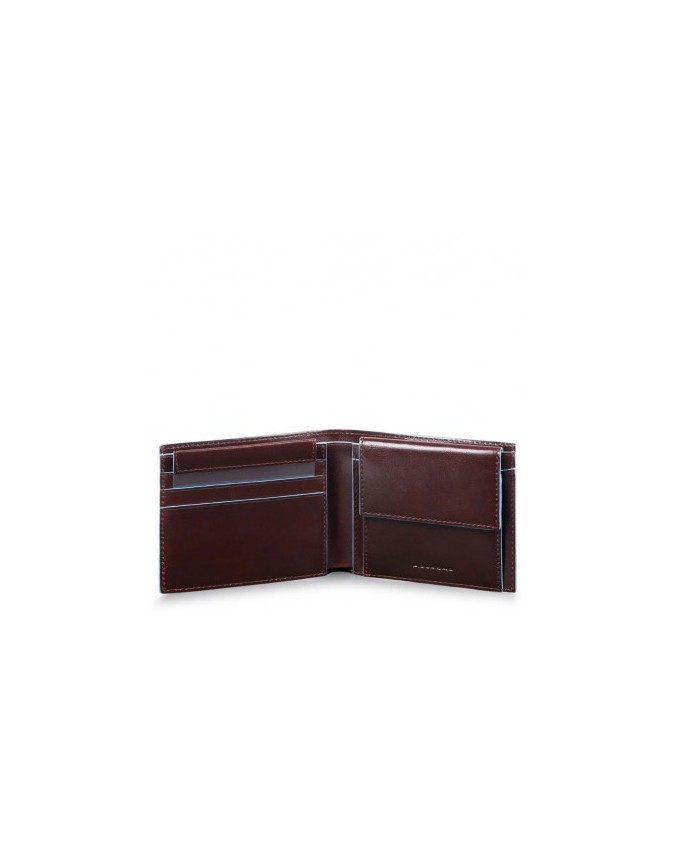 Piquadro - Portafoglio uomo con portamonete e porta carte di credito Blue  Square - PU4188B2R | Studioarch.com
