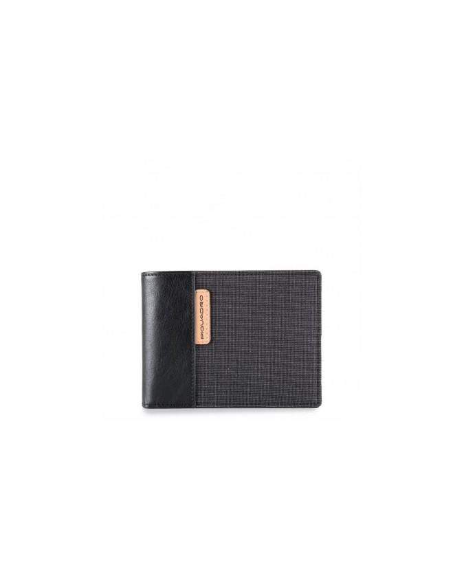 Piquadro Portafoglio Uomo Con Porta Carte In Pelle E Tessuto Blade Pu4515bl Su Studioarch