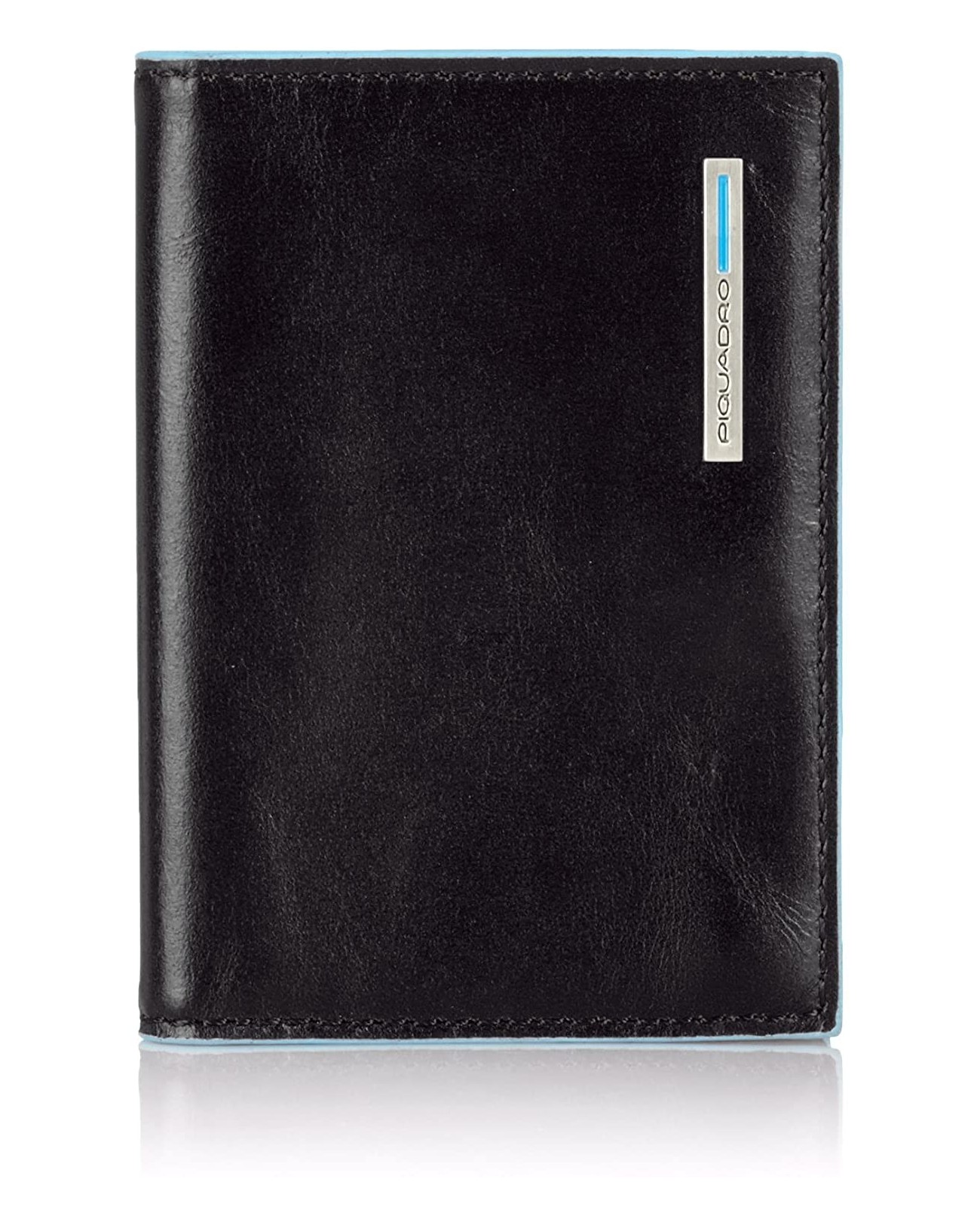 Piquadro Porta carte di credito in pelle Blue Square - Nero - PP1661B2/N |  Studioarch.com