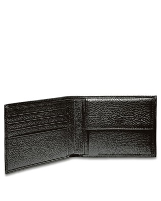 PIQUADRO - Portafoglio uomo orizzontale con porta monete - Nero 2