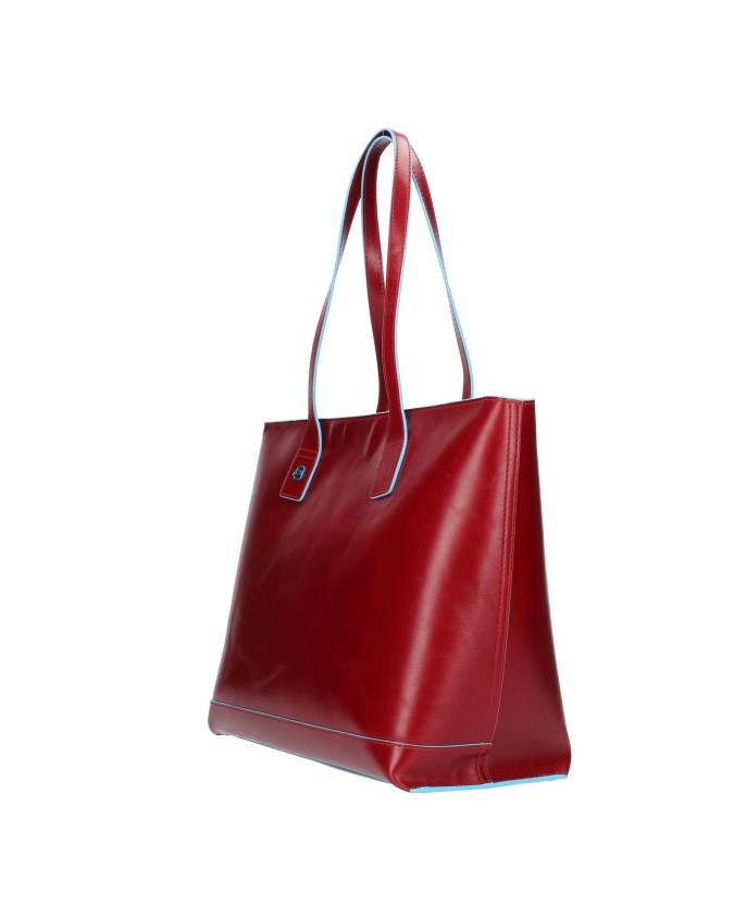 Piquadro - Shopping bag con compartimento porta iPad®mini Blue Square