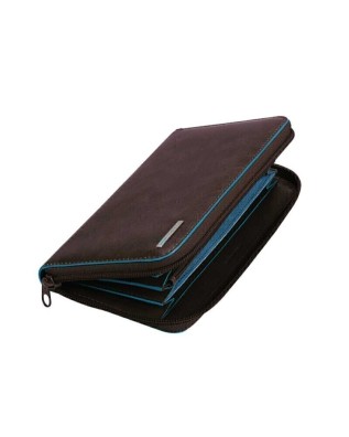 Piquadro - Portafogli Donna a quattro soffietti in pelle Blue Square