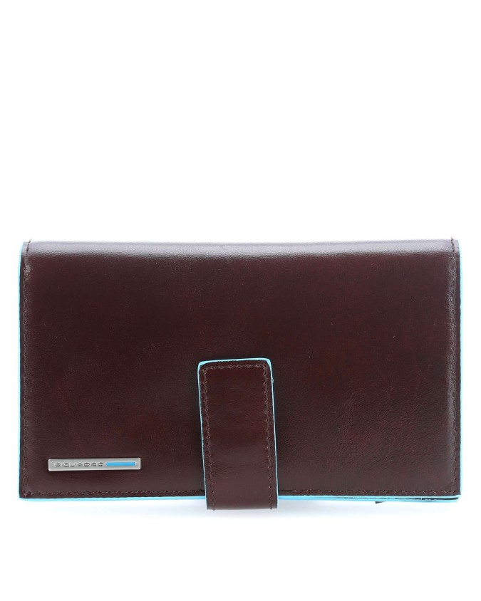 Piquadro Portafoglio donna con portamonete in pelle Blue Square - PD1353B2R  | Studioarch.com
