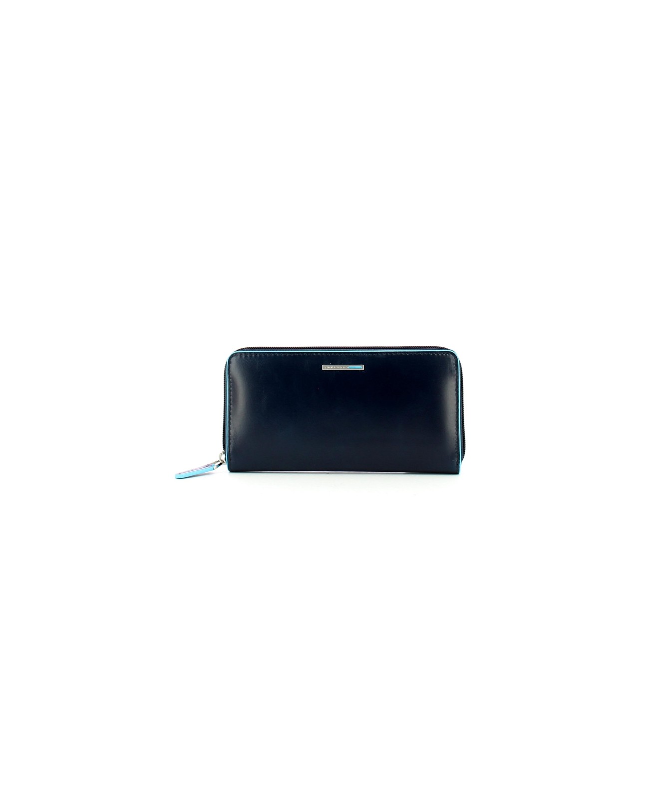 Portafoglio Charro blu con ribaltina
