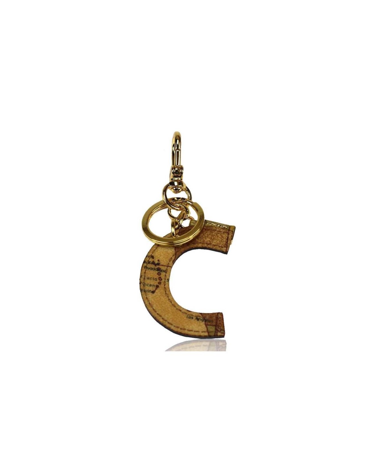 Alviero Martini Prima Classe - Portachiavi Charm Lettera C Geo Classic