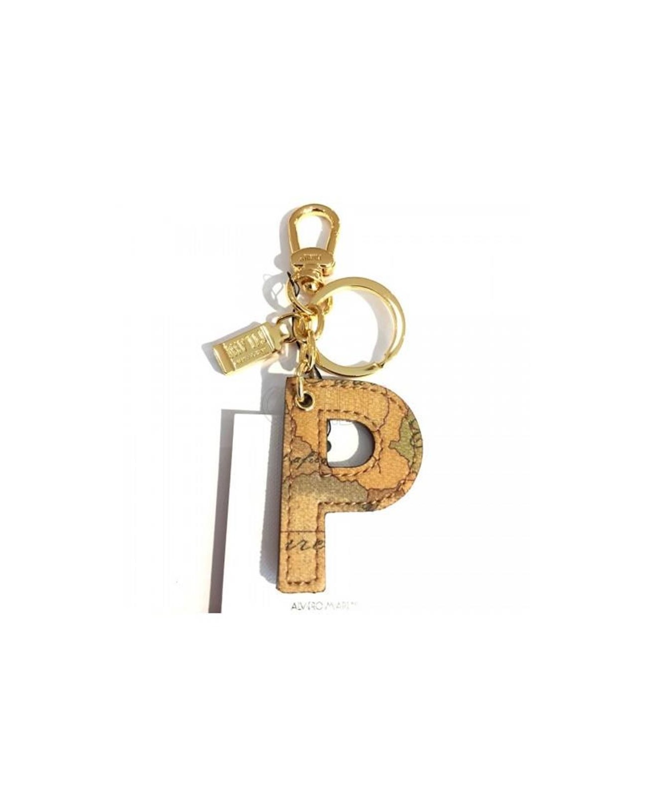 Alviero Martini Prima Classe - Portachiavi Charm Lettera P Geo Classic