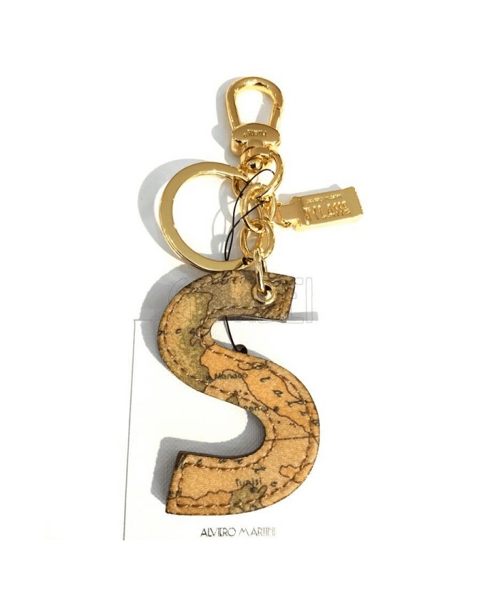 Alviero Martini Prima Classe - Portachiavi Charm Lettera S Geo Classic