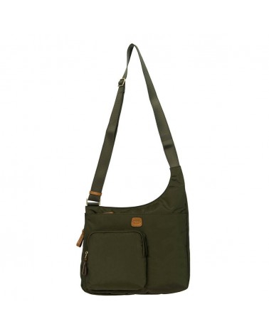  Bric's - Borsa a Tracolla in Nylon con Tasca Frontale Hipster
