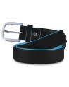 PIQUADRO - Cintura 35mm fibbia ad ardiglione metallo - Nero -