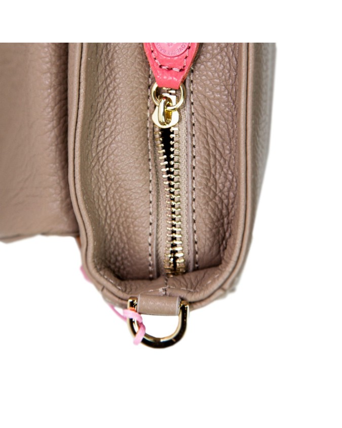 Borse a Spalla Love My Bags Happy - Borsa in vitello con pattina