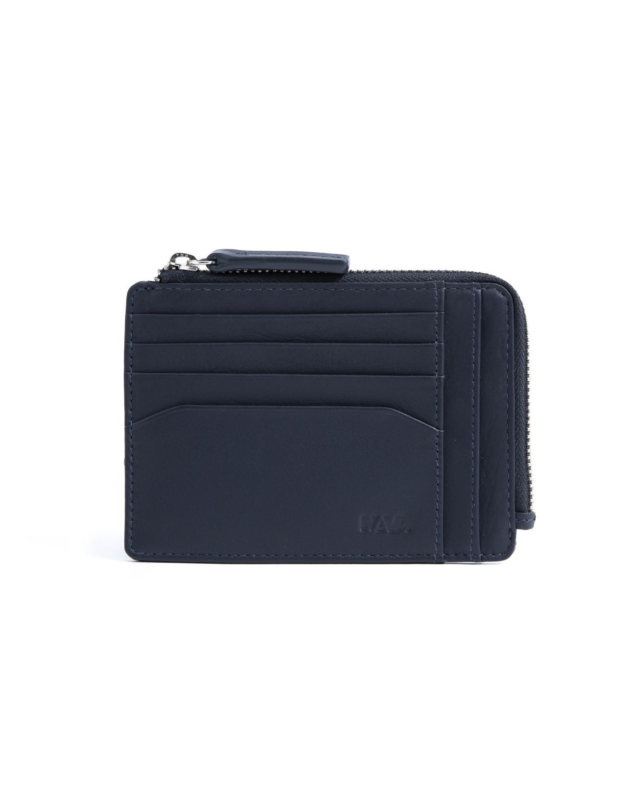 Nava Design - Portafoglio uomo 6 tasche per carte di credito con cerniera  Smooth - SM422