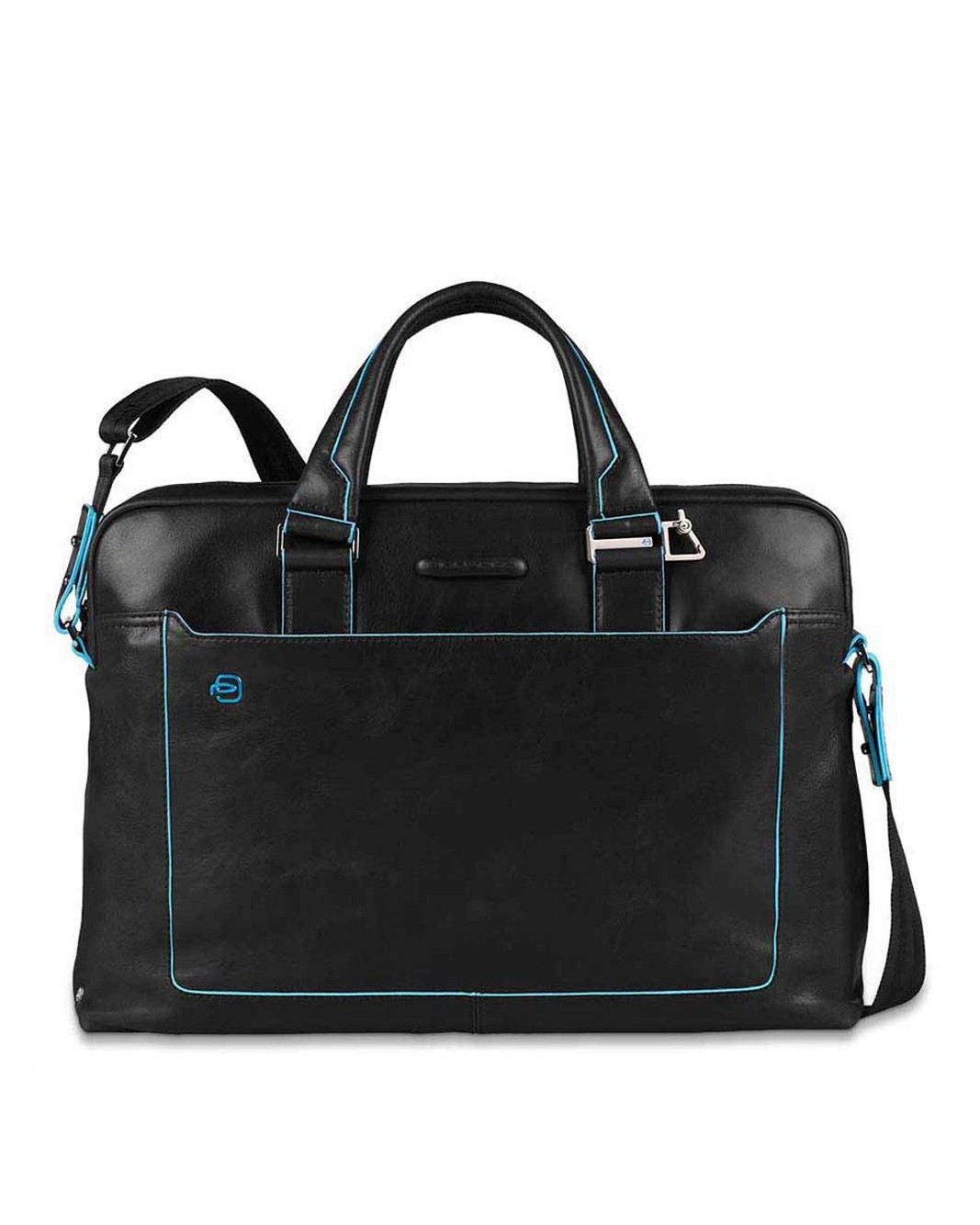 Portamonete Piquadro Blue Square 12cm - Pelle Con Schermatura RFID E 8 Tasche - Foto 5