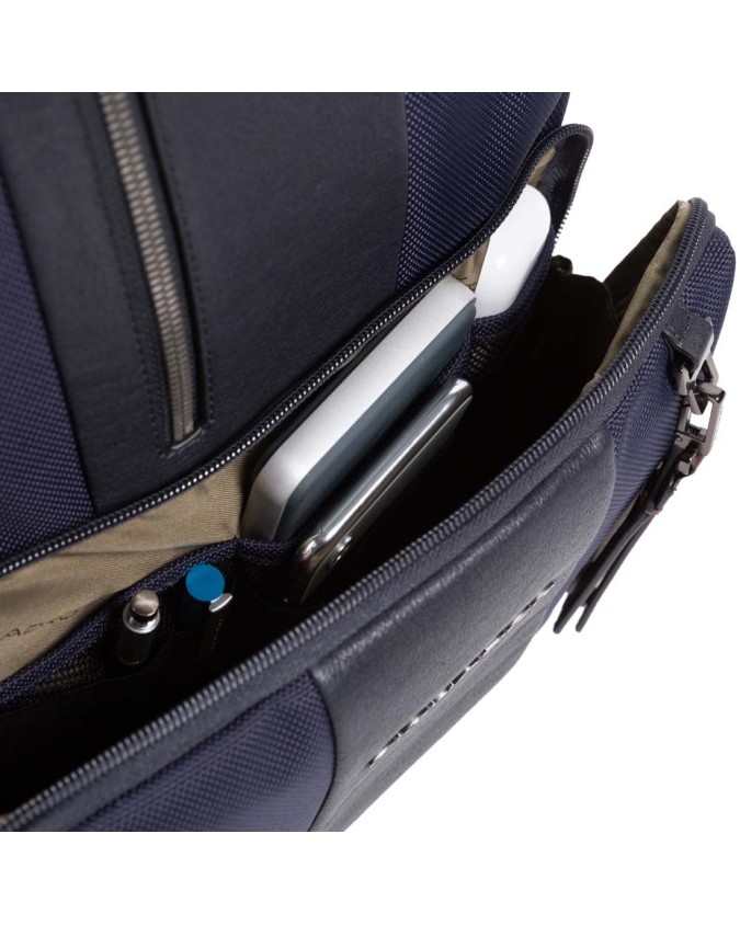 Piquadro - Zaino iconico all-tech in pelle e tessuto Bagmotic Brief 2 -  CA4439BR2BM