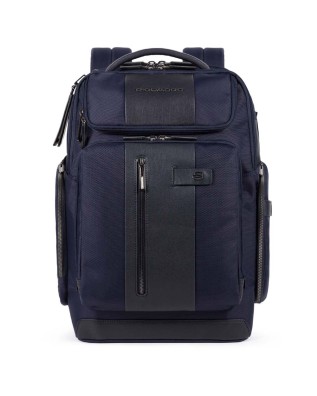 Zaini Porta PC Piquadro - Zaino fast-check Brief 2 con placca