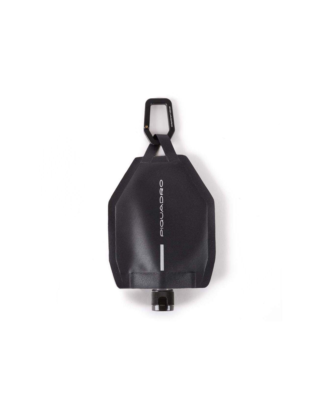 Piquadro - Pouch in tessuto porta gel disinfettante con moschettone -  AC5612RS
