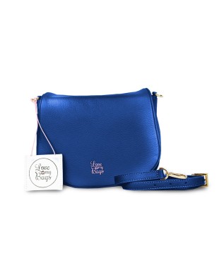 Borse a Spalla Love My Bags Happy - Borsa in vitello con pattina