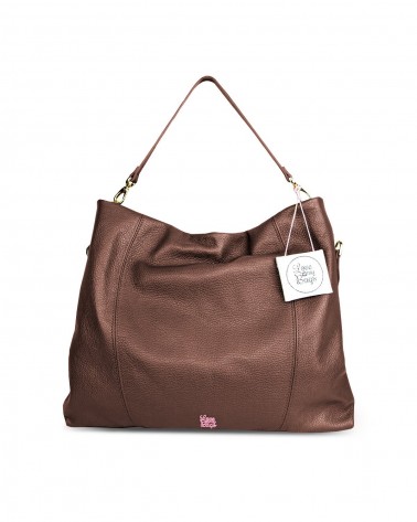 Borse a Mano Love My Bags Happy - Sacca in vitello con manico 2
