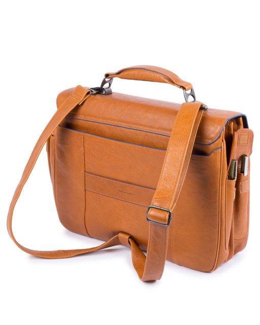 Piquadro - Cartella due tasche due chiusure in pelle Blue Square - CA1068B2S