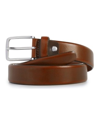 PIQUADRO - Cintura 30mm in pelle arancione - Arancio -