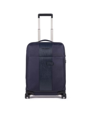 Trolley Piquadro - Trolley cabina 4 ruote ultra slim tessuto