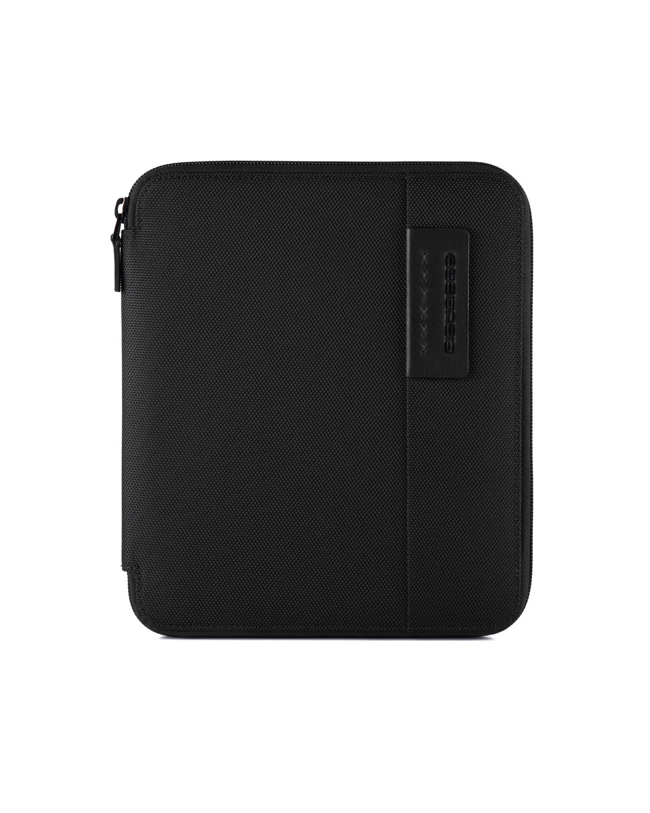 PIQUADRO - Porta documenti A5 sottile in pelle e tessuto