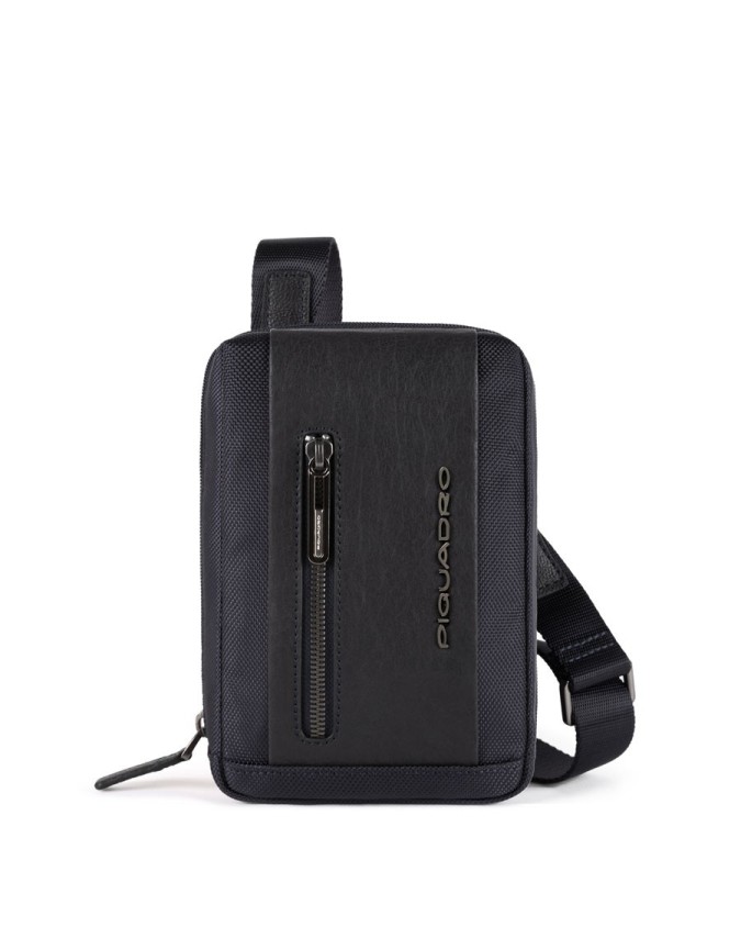 Piquadro - Borsello da cintura in pelle e nylon Brief