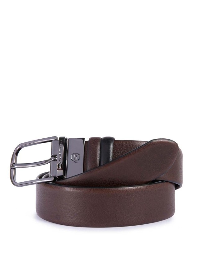 Cinture Piquadro - Cintura Reverse Uomo in pelle Black Square