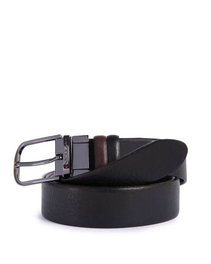 Cinture Piquadro - Cintura Reverse Uomo in pelle Black Square