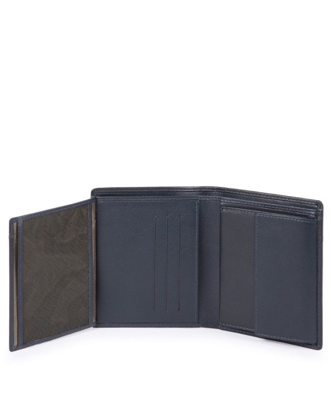 Piquadro Portafoglio uomo con portadocumenti, porta monete anti-frode RFID  Urban