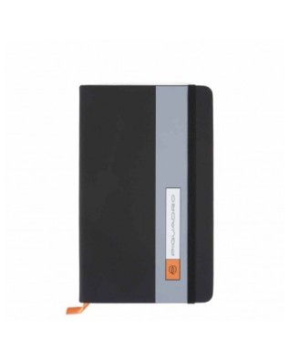 Agende e Portadocumenti Piquadro - Quaderno A6 pelle e tessuto