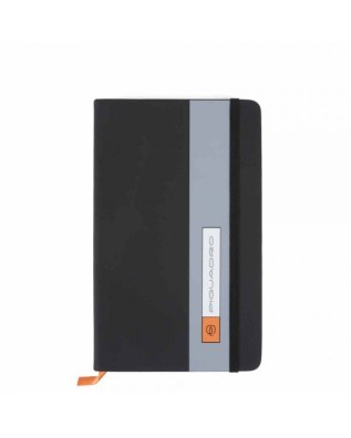 Agende e Portadocumenti Piquadro - Quaderno A5 pelle e tessuto