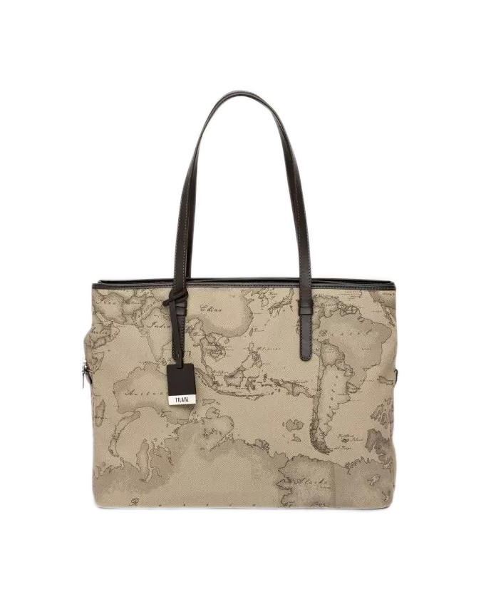 Alviero Martini Prima Classe - Borsa grande a spalla da lavoro Geo Tortora