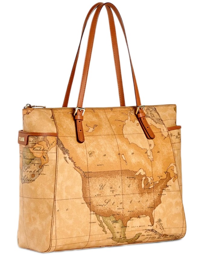 Alviero Martini Prima Classe - Large shopping bag in Geo