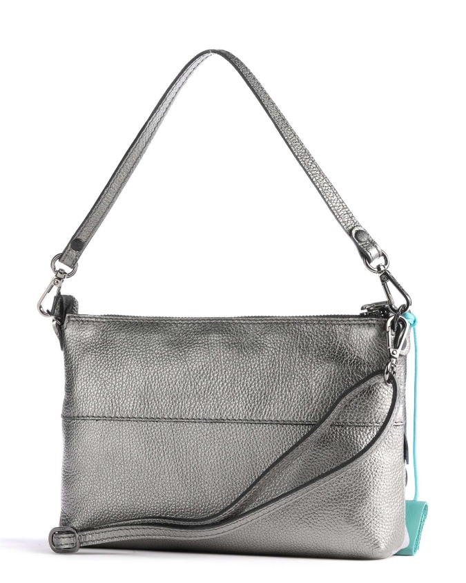 Gabs - Borsa a spalla Vesta Tg S Multi ruga Metal tasca zip Black