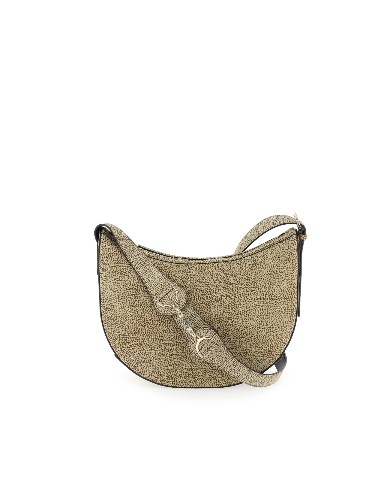 Borbonese - Borsa a spalla Luna Bag Middle in pelle sintetica Op