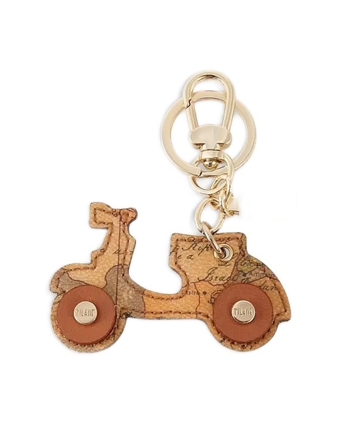 Alviero Martini Prima Classe - Portachiavi in tessuto Geo Classic Charm  Moto Vespa