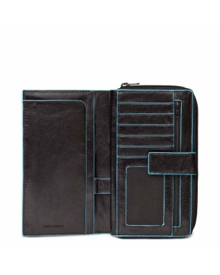 Portafoglio donna con organizzazione interna Blue Square