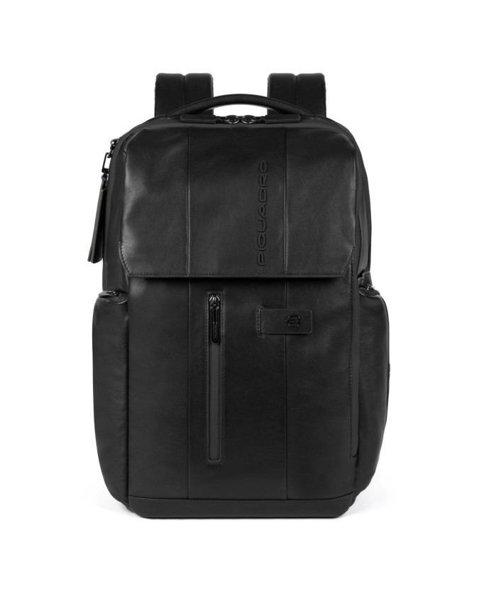 Piquadro - Zaino in pelle e tessuto porta pc 15,6'' Urban