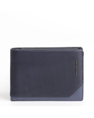 PIQUADRO - Portafoglio uomo con porta assegni in pelle - Nero - PU1928B2/N  su