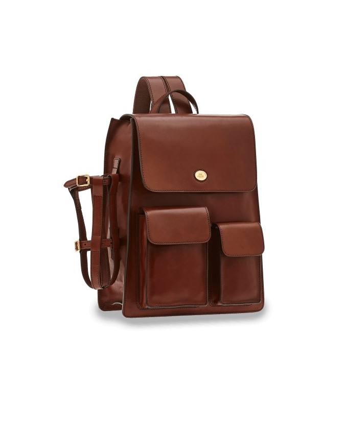 The Bridge - Zaino in pelle porta pc 15'' con tasche esterne
