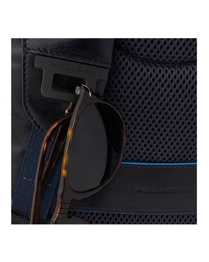 Zaini Porta PC Piquadro - Zaino porta pc 14'' in pelle Blue