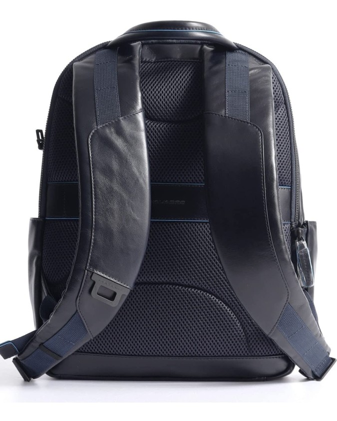 Zaini Porta PC Piquadro - Zaino porta pc 14'' in pelle Blue