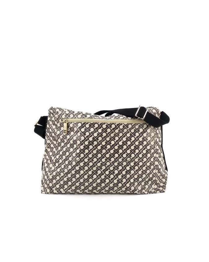 Gherardini - Borsa a spalla e a tracolla con dettagli in pelle Softy