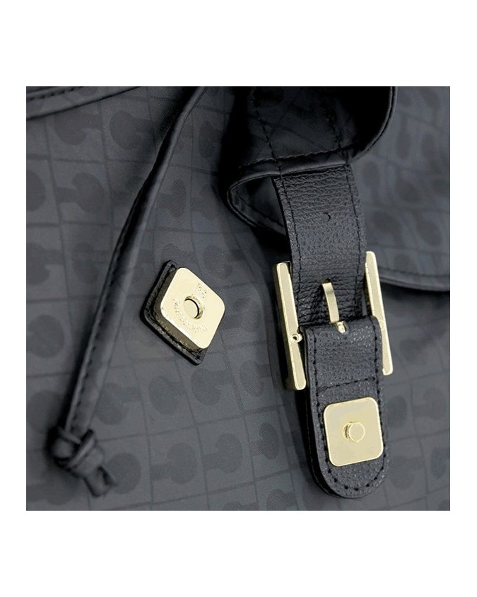 Gherardini - Zaino in tessuto con rifiniture in pelle Softy